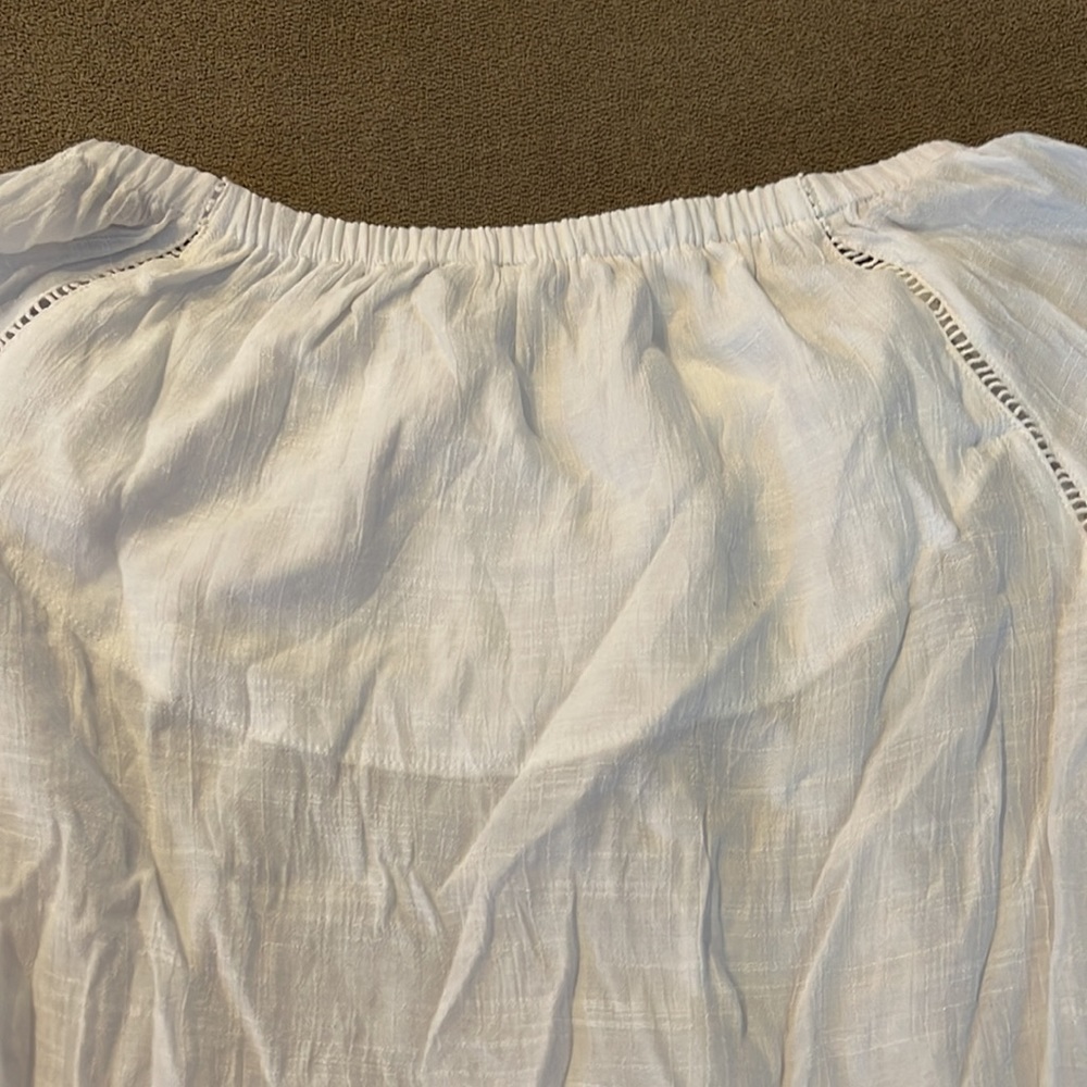 JM Sportswear Est 1946 White Sheer Blouse Top New - Picture 7 of 7